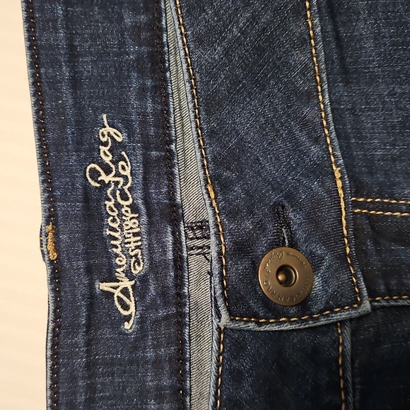 American Rag BLUE Distressed JEAN SHORTS size 22W - Picture 4 of 8